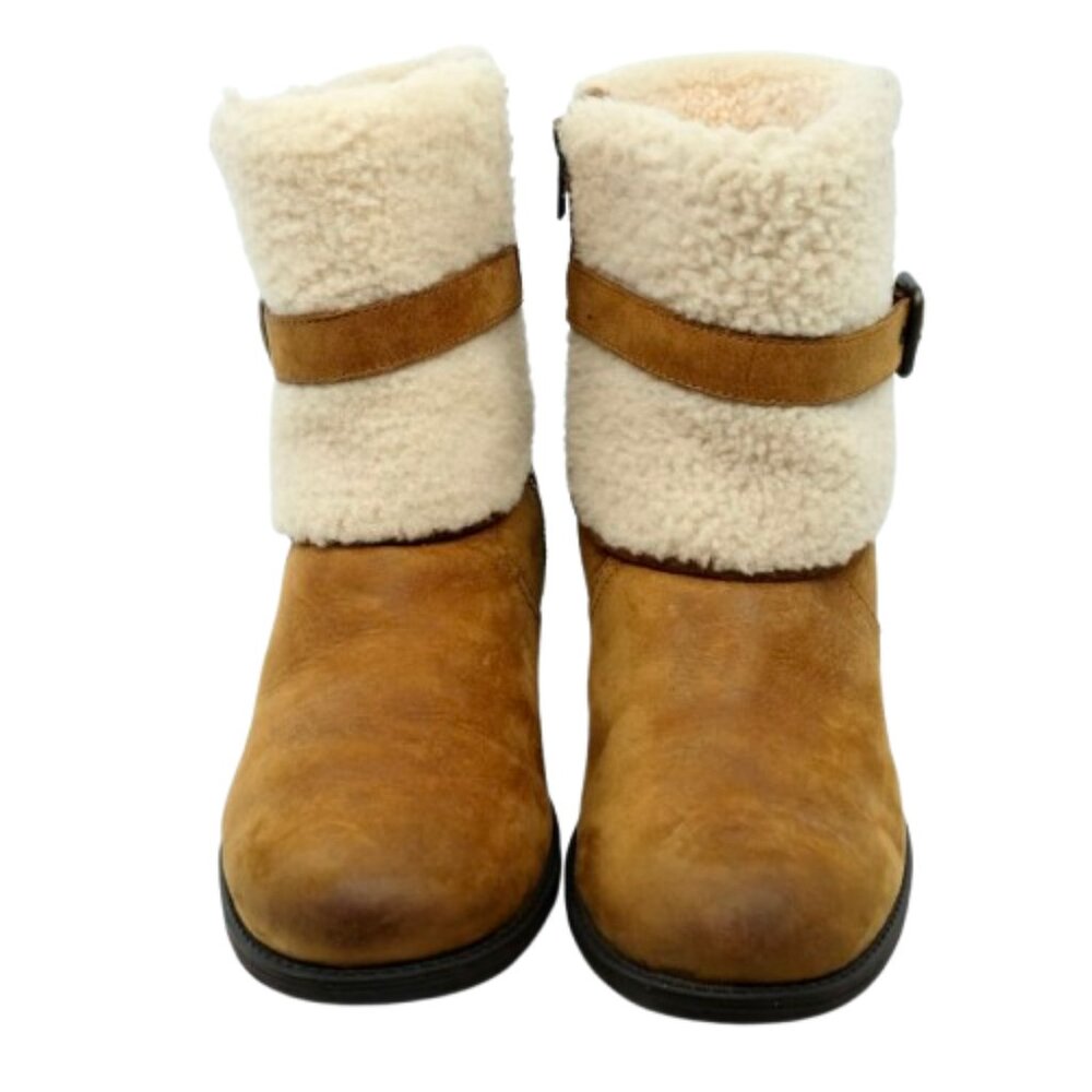 UGG~Women Blayre II Shearling Genuine Cuff Suede Boots 1008220 - Chestnut Size 9 - Picture 5 of 7